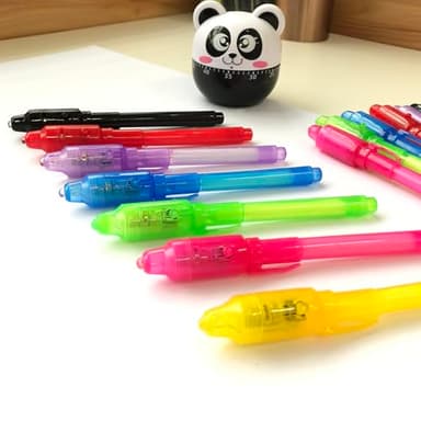 SCStyle Invisible Ink Pen 28Pcs with UV Light Magic Marker for Secret Messages, Writing Information for Birthdays, Easter, Halloween, Christmas Gifts for Students - Image 5