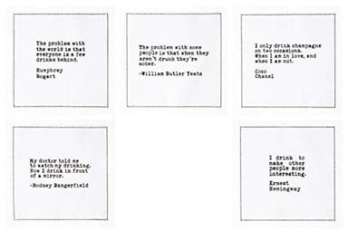 Five Star Funny White Cocktail Napkins, 50 Luxury Cotton Disposable Cocktail Party Napkins with Witty Bar Quotes, 4.5" x 4.5" for Home Bars, Game Nights, Beverages, Birthdays, Weddings & Holidays - Image 5