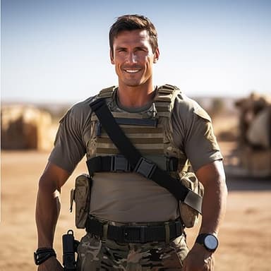 JUKMO Men's Ratchet Tactical Belt, 1.5" Nylon Web Work Belt with Automatic Slide Buckle, Adjustable Trim to Fit (Black, Medium) - Image 4