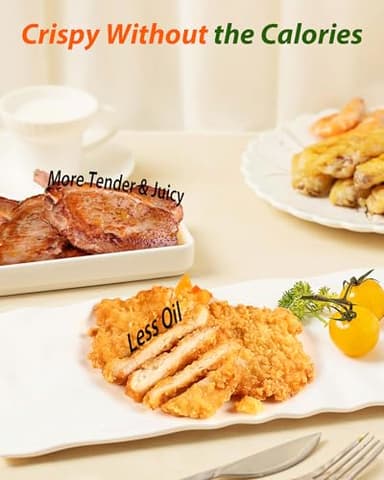 Nuwave Oven Pro Plus Air Fryer, Infra-Red Countertop, 2025 Advanced Convection, No Defrosting or Preheating, Cook Fresh or Frozen, Durable Power Dome, 100 Presets & 50 Memory, PFAS Free, Black - Image 3