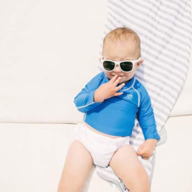 i Play. Toddler Long Sleeve Rashguard, Royal, 3T - Image 2