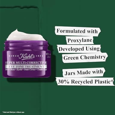 Kiehl's Super Multi-Corrective Eye Cream, Anti-Aging Cream that Lifts Brow Bone Area, Smooths and Firms Eye Lids, Bilberry Seed Extract and Collagen Peptide for Smoother Looking Skin - 0.5 fl oz - Image 7