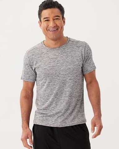 Real Essentials 5 Pack: Men’s Short Sleeve Dry Fit T-Shirts – Moisture Wicking Athletic Workout Gym Fitness Casual Tees, Set 1, Medium - Image 6