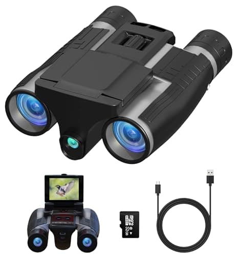 Anweller Binoculars with Camera, 12x32 High Powered Compact Binoculars for Adults and Kids, for Bird Watching, Cruise Ship, Hunting, Travel, Hiking, Sport Games, Concert - Image 1