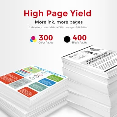 Ubinki 275XL 276XL Compatible Ink Cartridge Replacement for Canon Ink 275 276 (Black Color Combo, 2-Pack) PG275 CL276 XL for TS3522 TR4720 TR4722 TS3520 TS3500 TR4700 TS3700 TS3720 TS3722 Printer - Image 4