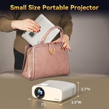 Projector with WiFi and Bluetooth, Pericat 4K Supported Native 1080P Projector, Portable Movie Outdoor Projector for Home Theater, Mini Projector Compatible with PC, HDMI, USB, TV Stick, PS5 - Image 6