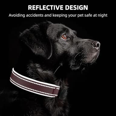 Airtag Dog Collar - 100% Waterproof Air tag Dog Collar Holder for Apple AirTag, Reflective, Soft Padded, Everlasting, GPS Dog Collar for Small Medium Large Dogs (Pink, S) - Image 6