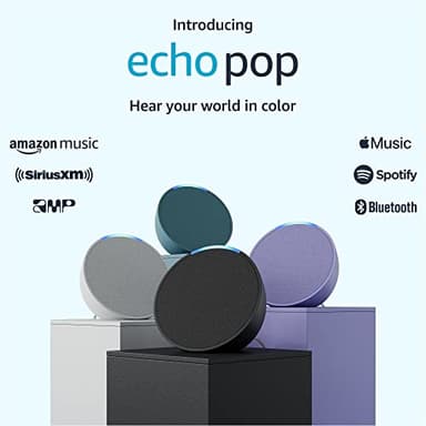 Amazon Echo Pop, Our smallest Alexa speaker, Fits in any room, Charcoal - Image 11
