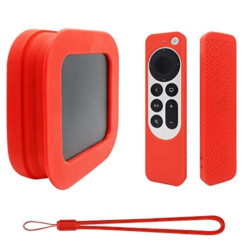 ZEVGOV Silicone Case for 2022 Apple TV 4K Siri Remote Cover Silicone Protective TV Box Case Remote-Control Sleeve Foldable of Protective Sleeve Shell - Image 1
