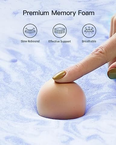 PERLECARE 3 Inch Twin XL Memory Foam Mattress Topper for Pressure Relief, Cooling Gel Infusion, CertiPUR-US Certified Purple, PCMTTXL34PU-US - Image 2