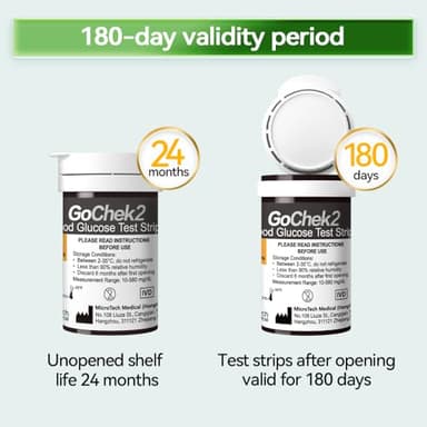 MicroTech Blood Glucose Monitor Kit 100 Strips & Lancets, No Coding, 500 Storage, Wider HCT for Family - Image 6