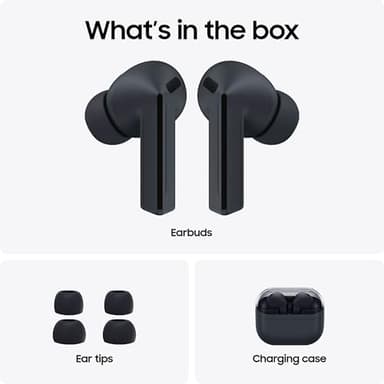 SAMSUNG Galaxy Buds 3 FE (2025) + Galaxy SmartTag2, True Wireless Bluetooth Earbuds, Active Noise Cancellation, Powerful Sound, Clear Calls, Long Lasting Battery, Black [US Version, 2 Year Warranty] - Image 13