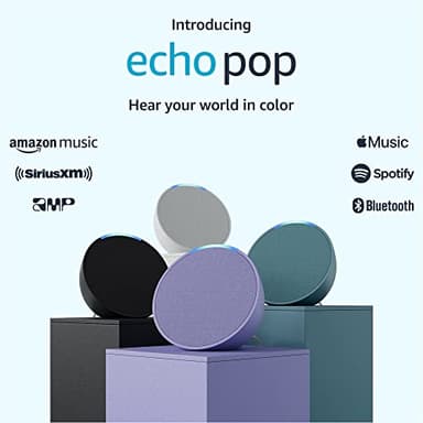 Amazon Echo Pop (newest model), Our smallest Alexa speaker, Fits in any room, Lavender Bloom - Image 12