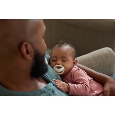 NUK Perfect Match Silicone Pacifier, 4 Pack, for Ages 0-6m, Green & White - Image 7