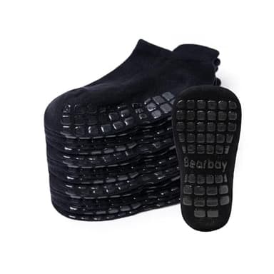 Bearbay Baby Non Slip Ankle Socks with Grippers (9 Pair) for 0 months-7 years old Walking Socks for Infant Toddler Kids Boys Girls - Image 1