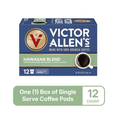 Victor Allen's Coffee Hawaiian Blend, 12 Count, Medium Roast, Single Serve Coffee Pods for Keurig K-Cup Brewers - Image 3