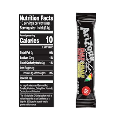 AriZona Arnold Palmer Half and Half - On-the-Go Powdered Drink Mix, 0.12oz 120 Count - 10ct Boxes (Pack of 12) - Image 2
