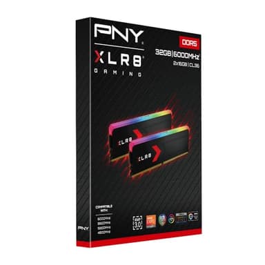 PNY XLR8 Gaming Epic-X RGB™ 32GB (2x16GB) DDR5 RAM 6000MHz CL36 1.35V (XMP/Expo Compatible) Desktop Memory Kit - Image 7