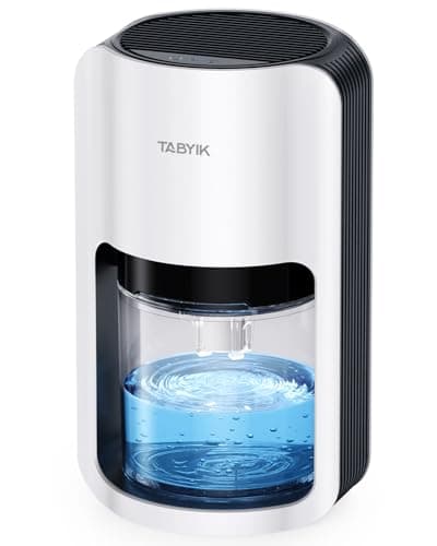 TABYIK Dehumidifiers for Home, 42oz Dehumidifier for Bathroom, Dehumidifiers for Room with Auto Shut Off, Auto Defrost Quiet Dehumidifiers for Bedroom Wardrobe Closet Trailer RV - Image 1