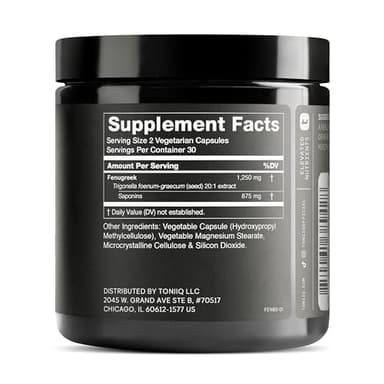 Fenugreek Capsules - Ultra High Potency 20:1 Extract with 70% Saponins - Highly Concentrated - Third-Party Lab Tested - 60 Capsules - Image 2