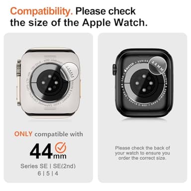 amBand 3 in 1 Metal Case Compatible with Apple Watch Series 6/5/4 SE 3/SE 2/SE 44mm, W1 Rugged Bumper Protector [Turning into Ultra 3/2/1 Upgrade] with Watch Crown + Back Cover, Natural Titanium - Image 7