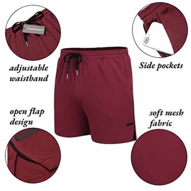 COOFANDY Men's 5 Inch Gym Shorts Quick Dry Workout Athletic Shorts Lightweight Sports Running Shorts with Pockets - Image 5
