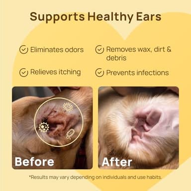 HICC PET Ear Cleaner Finger Wipes for Dogs & Cats, Vet-Recommended Dog Ear Infection Treatment to Relief Itching & Inflammation, Remove Wax, Dirt & Stop Smelly, Non-Irritating, 50ct(Coconut Scent) - Image 4