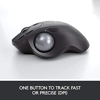 Logitech MX Ergo Wireless Trackball Mouse, Ergonomic Design, Move Content Between 2 Windows and Apple Mac Computers (Bluetooth or USB), Rechargeable - Image 4