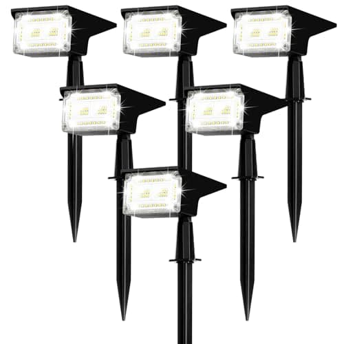 ZJOJO Solar Lights for Outside, Spot Lights Outdoor 40 LEDs IP65 Waterproof, with 4 Lighting Modes for Garden Yard, 6 Pack - Image 1