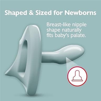 NUK 100% Silicone Comfy Orthodontic Pacifiers, 0-6 Months, Neutral Fashion, Timeless Collection, 5 Count - Image 8