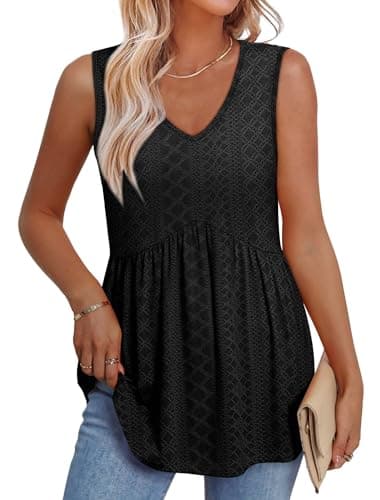 Women's Clothing Cruise Outfits for Women 2025 Summer Top Cowboy Chic School Outfits Beach Fashion Clothing Black Womens Tops Fall Clothes XL - Image 3