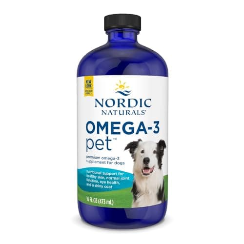 Nordic Naturals Omega-3 Pet, Unflavored - 16 oz - 1380 mg Omega-3 Per Teaspoon - Fish Oil for Large to Very Large Dogs with EPA & DHA - Promotes Heart, Skin, Coat, & Immune Health - Image 1