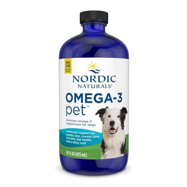 Nordic Naturals Omega-3 Pet, Unflavored - 16 oz - 1380 mg Omega-3 Per Teaspoon - Fish Oil for Large to Very Large Dogs with EPA & DHA - Promotes Heart, Skin, Coat, & Immune Health - Image 1