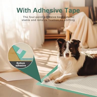 Gardner Pet Dog Pee Pads Extra Large 22"x37", 30 Count, Puppy Pee Pads with Adhesive Sticky Tape, Leak Prevention Disposable Training Bed Pads for Doggie, Cat, Rabbit, Suitable for Crate/Cage - Image 2