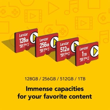 Lexar 1TB PLAY micro SD Card, UHS-I, C10, U3, V30, A2, Full HD, 4K, Up To 160/100 MB/s microSDXC Memory Card, Expanded Storage for Nintendo Switch, Gaming, Smartphones, Tablets (LMSPLAY001T-BNNNU) - Image 5