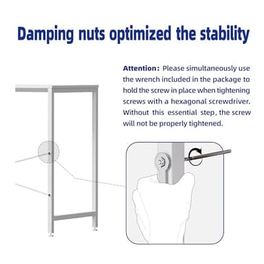 Pamray 47 Inch Computer Desk for Small Spaces with Storage Bag, Home Office Work Desk with Headphone Hook, Small Office Desk Study Writing Table - Image 5