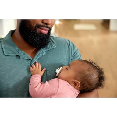 NUK Perfect Match Silicone Pacifier, 4 Pack, for Ages 0-6m, Green & White - Image 8