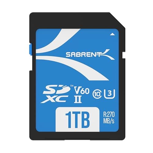 SABRENT Rocket V60 1TB SD UHS-II Memory Card R270MB/s W170MB/s (SD-TL60-1TB) - Image 1
