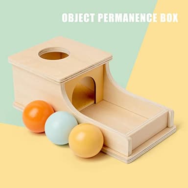 Busy edition Montessori Toys for Babies 6-12 Months Object Permanence Box Wooden Ball Drop Toy Play for 6 Month 1 2 3 Year Old Toddlers Infant Early Age Toy - Image 8