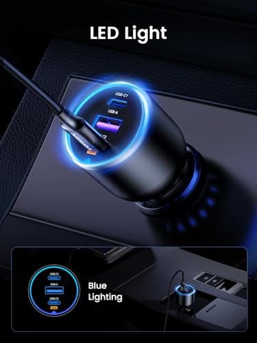 UGREEN 130W USB C Car Charger, Type C Car Charger Adapter Compatible with iPhone 17 17 Air 17 Pro 17 Pro Max 16 16 Plus 16 Pro 16 Pro Max 15 14 13 12, Galaxy S24 S23 Ultra, iPad, MacBook, and More - Image 7