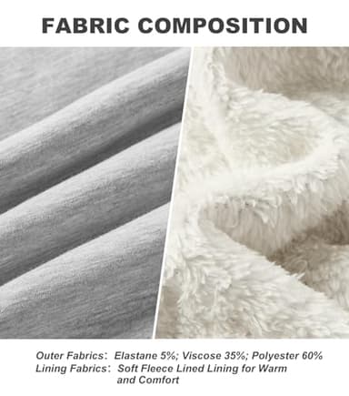 3rd hill Mens Sweatpants with Zipper Pockets Soft Fleece Lined Active Joggers Drawstring Waist Athletic Running Yoga Pants Light Grey - Image 5