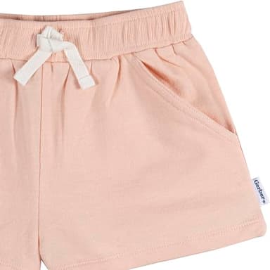 Gerber Baby Girls' 3-Pack Knit Shorts, Grey - Image 5
