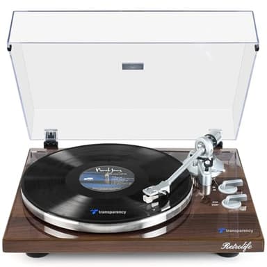 Turntables Belt-Drive Record Player with Wireless Output Connectivity, Vinyl Player Support 33&45 RPM Speed Phono Line USB Digital to PC Recording with Advanced Magnetic Cartridge&Counterweight - Image 1