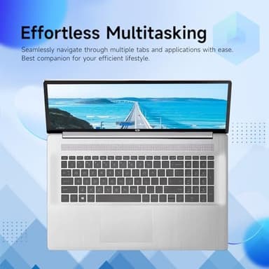 HP Premium 17.3" Touchscreen Laptop, 8-Cores Intel Core i3-N305, 32GB RAM, 128GB eMMC + 1TB SSD, Webcam, HDMI, Wi-Fi 6, Windows 11 S, Silver - Image 9