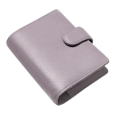 Filofax Norfolk Organizer, Pocket Size, Lavender - Soft, Full-Grain Leather, Six Rings, Week-to-View Calendar Diary, Multilingual, 2025 (C022638-25) - Image 4