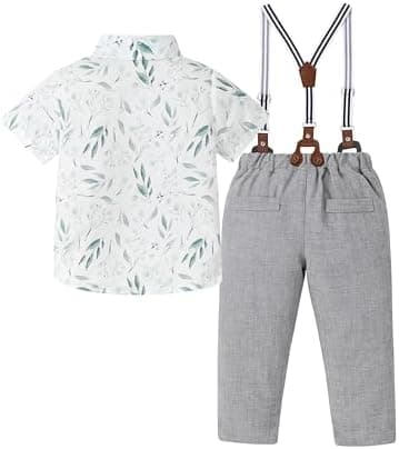 DISAUR Baby Boy Clothes Suits Toddler Dress Shirt With Bowtie Suspender Pants Outfit Sets Gentleman Wedding 1-6 Years - Image 4