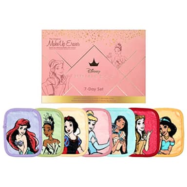 The Original MakeUp Eraser, 7-Day Set, Erase All Makeup With Just Water, Including Waterproof Mascara, Eyeliner, Foundation, Lipstick, Sunscreen, and More! (Ultimate Disney Princess), 7ct. - Image 1