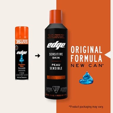 Edge Shaving Gel for Men, 9.5oz, 2 Pack Mens Shave Gel with Aloe, Mens Shaving Cream Sensitive Skin Shave Gel - Moisturizes, Protects, and Soothes - Image 2