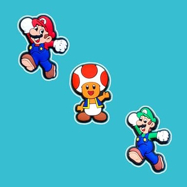 Cute Shoe Charms for Croc, Shoe Decoration for Shoes Bracelet Wristband Clog Sandals Birthday Party Favors (Red) - Image 3