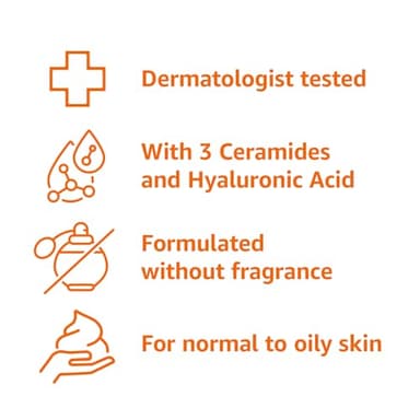 Amazon Basics Foaming Facial Cleanser with Ceramides & Hyaluronic Acid, Fragrance-Free, 12 Fl Oz, Pack of 1 - Image 3